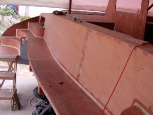 Transom and aft steps