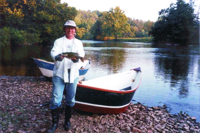 Robert Dalley and his dory