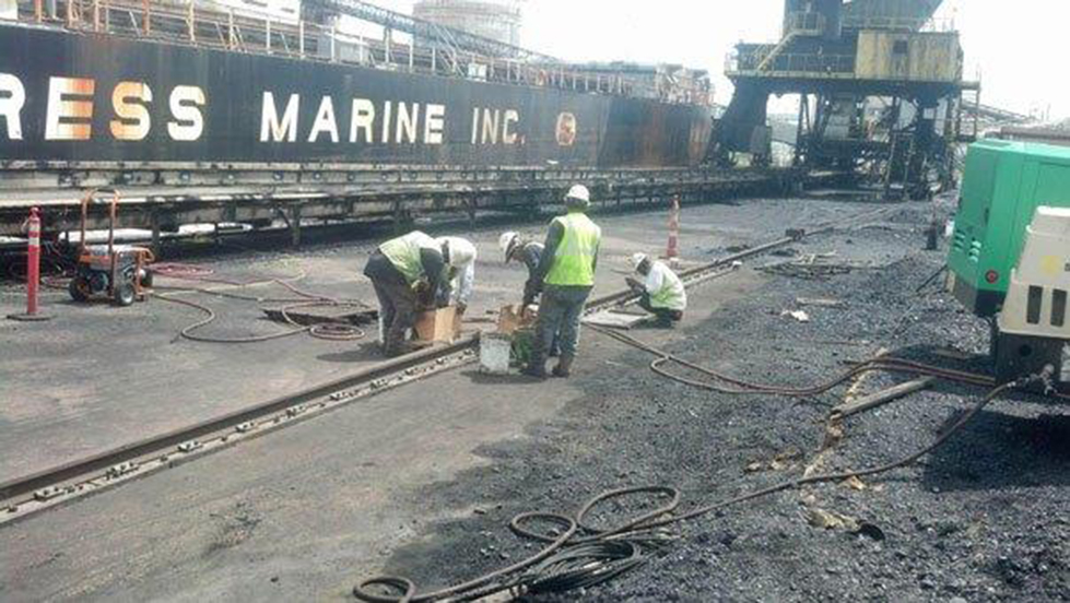 railroad crane installation