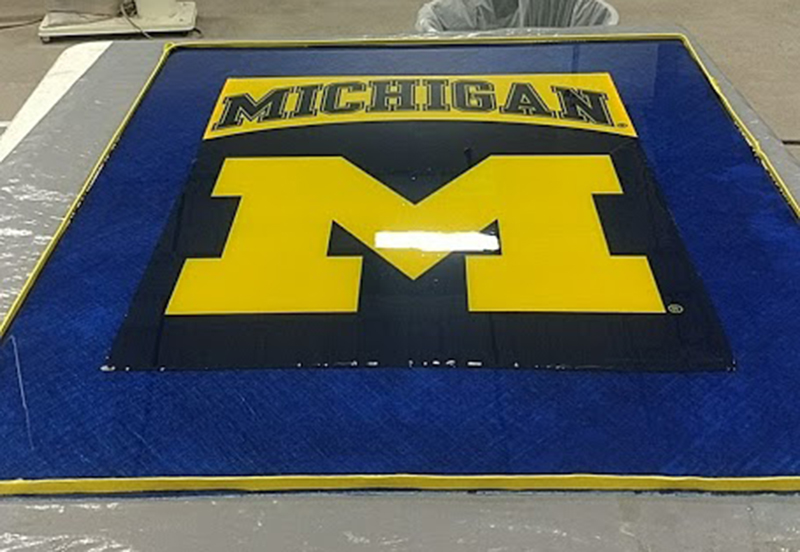 custom mat installed