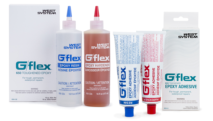 G/flex Toughened Epoxy Adhesives are WEST SYSTEM specialty epoxies.