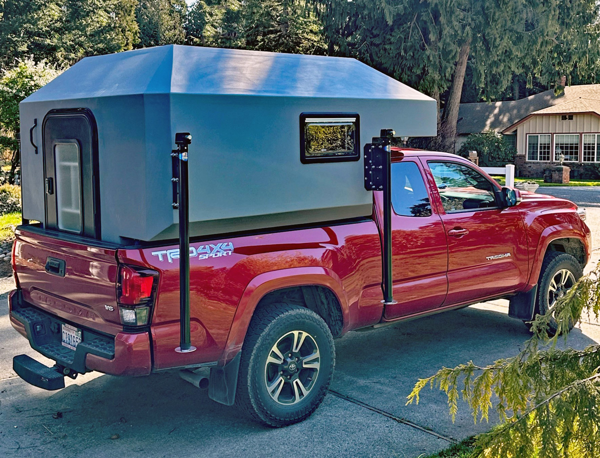 Lightweight Camper Build for a Pickup Bed, by Paul Butler. Featured in Epoxyworks #58.